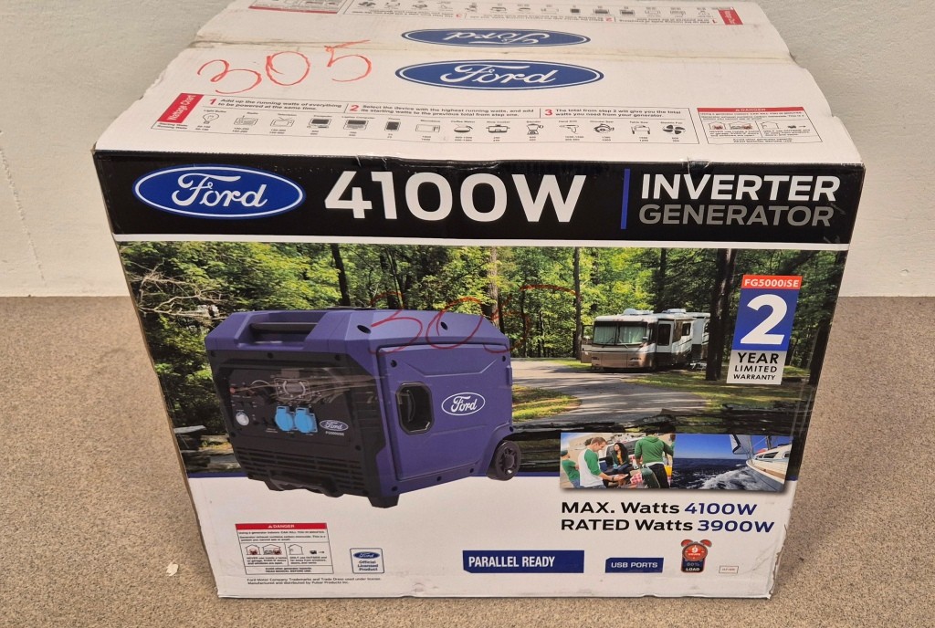 CAMPINGELVERK FORD FG5000iSE - NYTT -