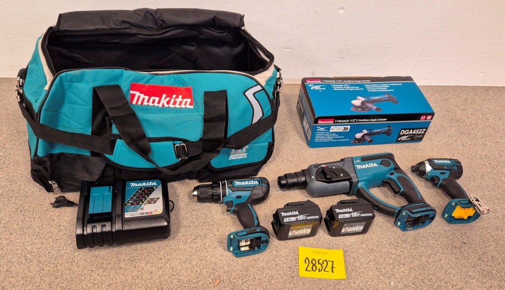 4ST BATTERIMASKINER MAKITA 18V - NYTT