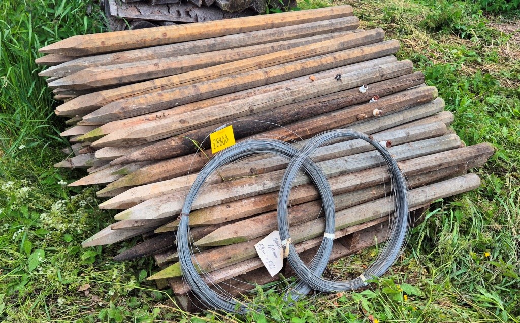 STÄNGSELSTOLP 150CM + TRÅD